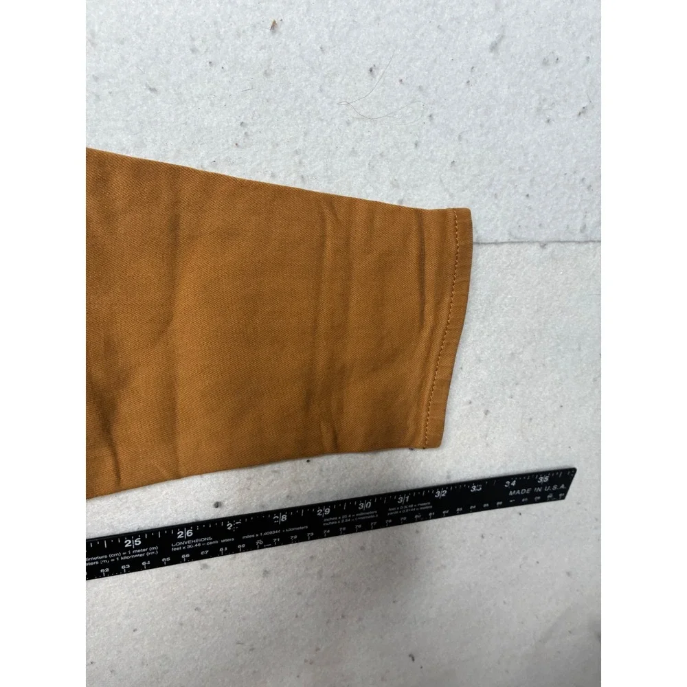 7 For All Mankind Mens Skinny Jeans Mustard Yellow Tobacco Brown Size 29 x 32